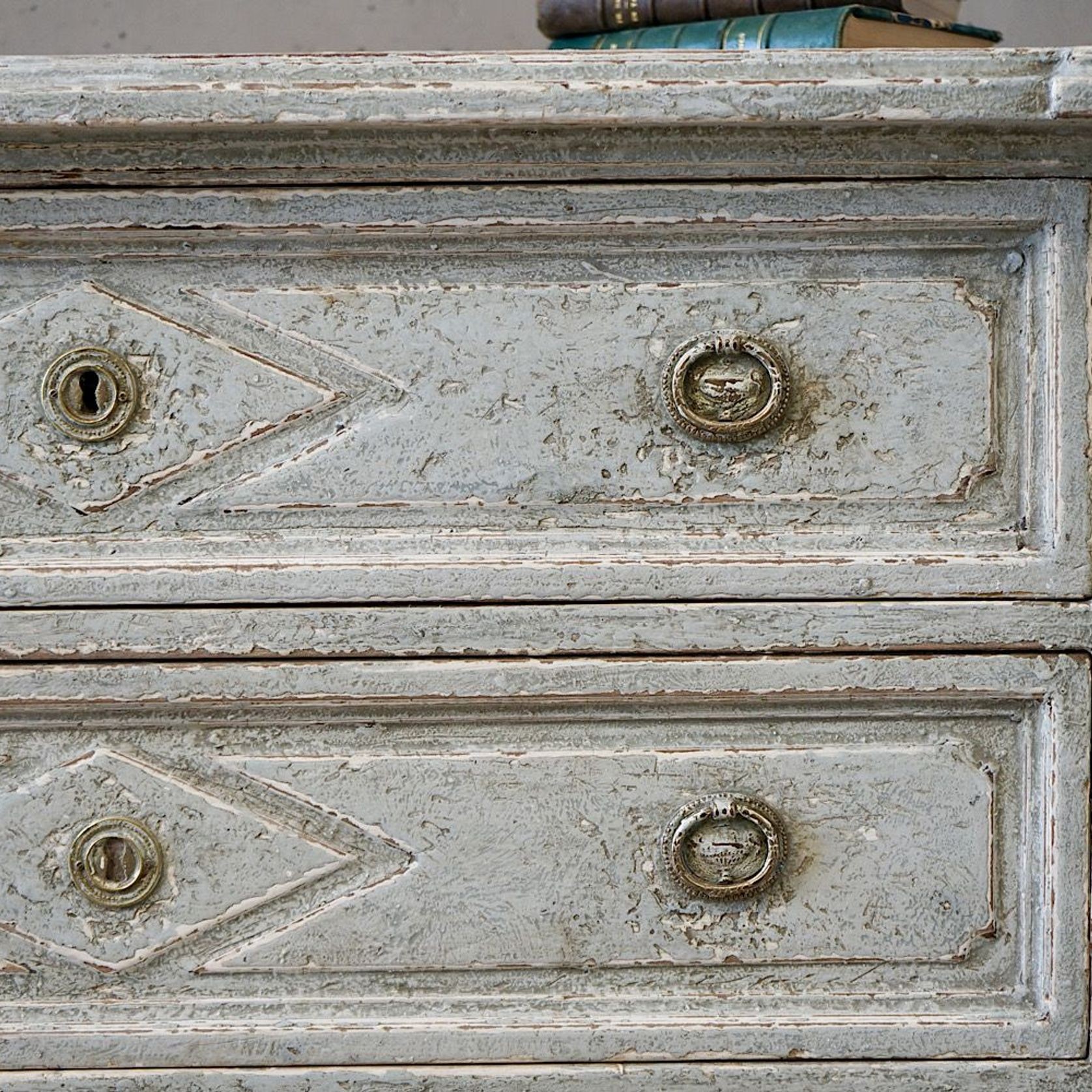 Antique French Directoire Painted Commode gallery detail image