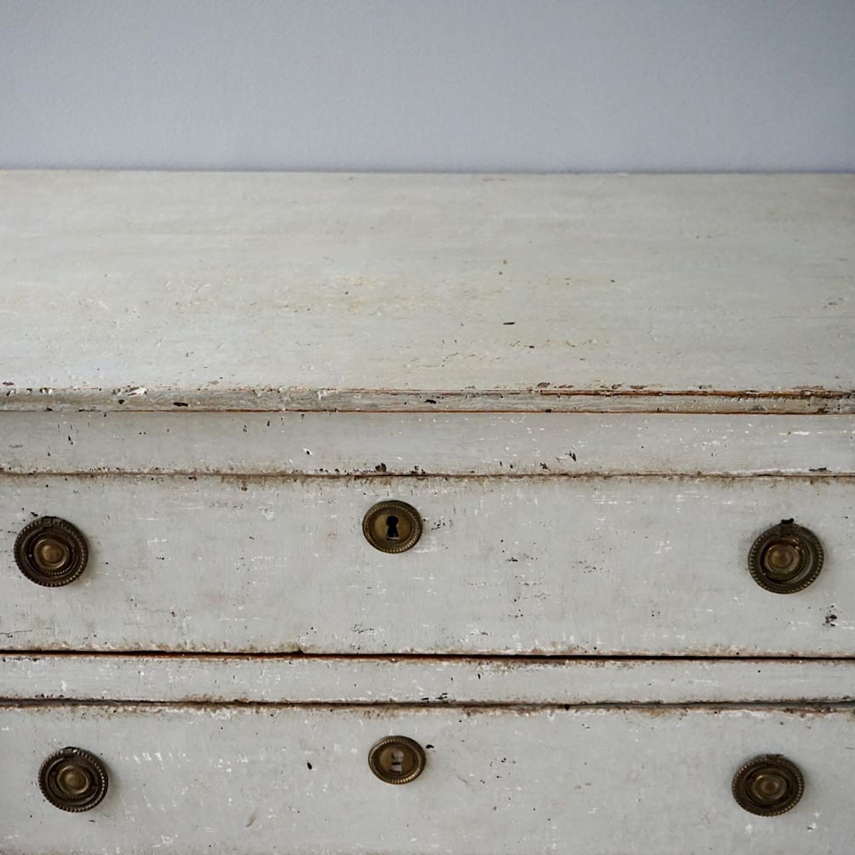 Antique French Directoire Painted Commode gallery detail image
