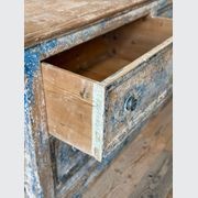 French Antique Provincial Painted Bank of Drawers gallery detail image