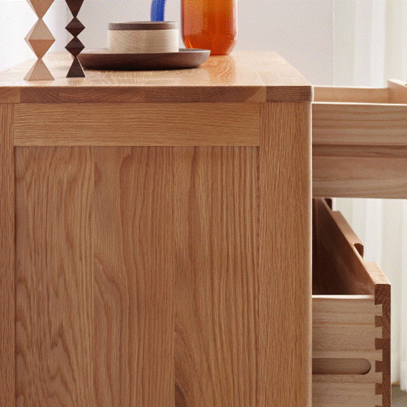 Humbie Natural Solid Oak 2+4 Chest Drawers gallery detail image