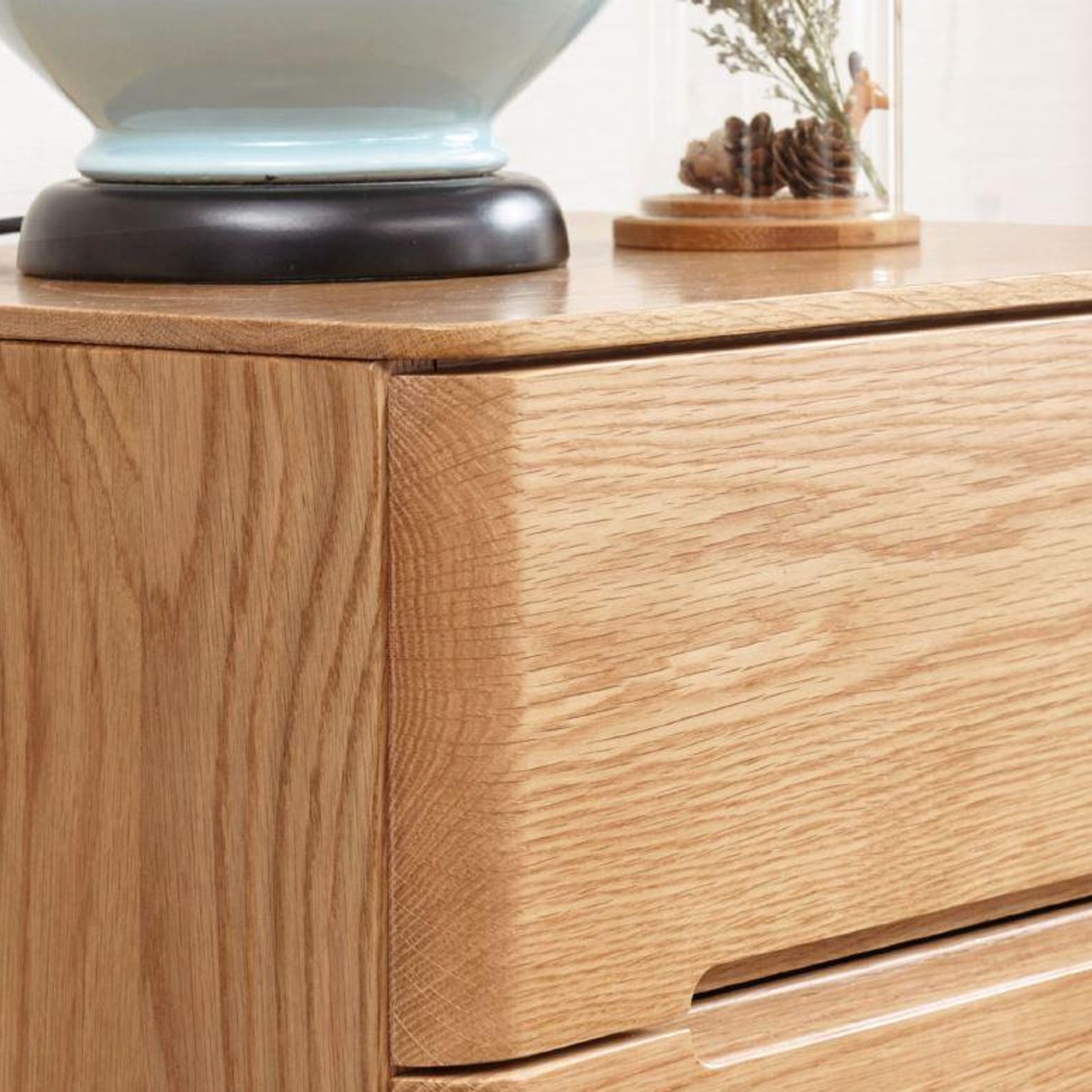 Manchester Natural Solid Oak 3+4 Chest of Drawers gallery detail image