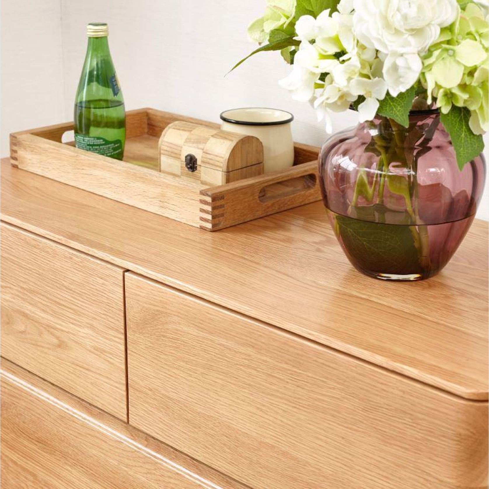 Manchester Natural Solid Oak 3+4 Chest of Drawers gallery detail image