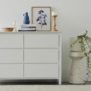 Myer White Low Chest Of Drawers | Hardwood Frame gallery detail image