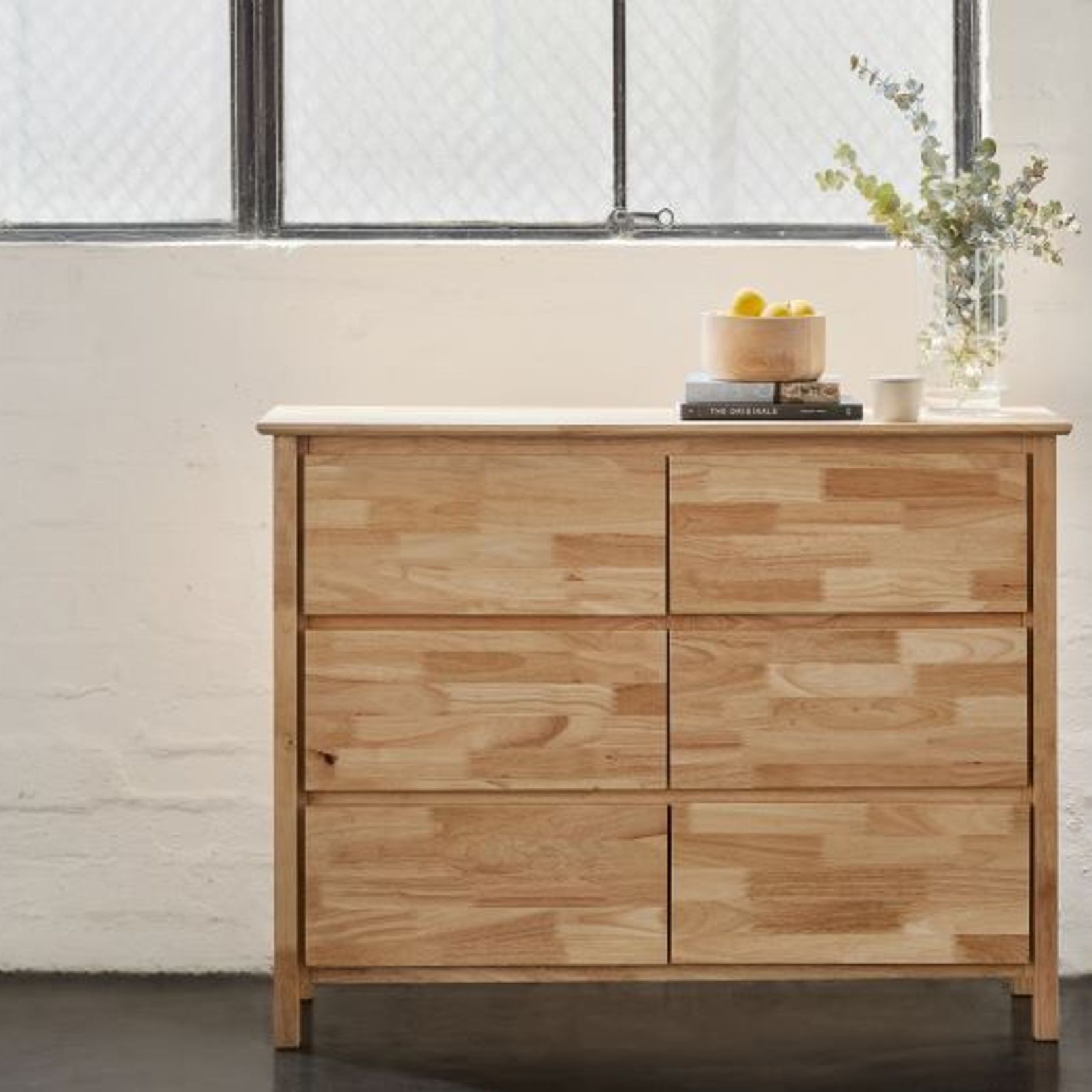 Myer Low Chest Of Drawers | Natural Hardwood gallery detail image