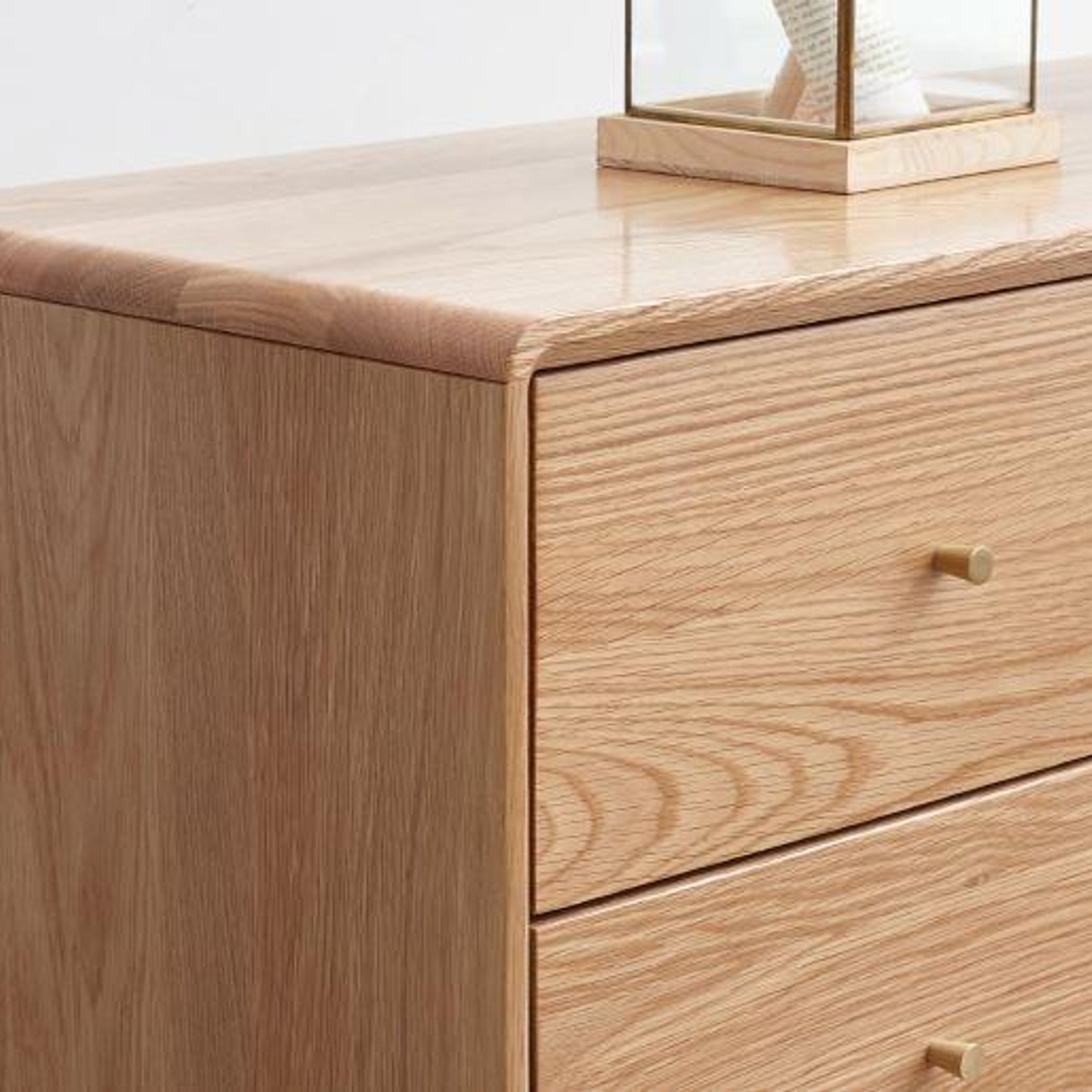 Oslo Natural Solid Oak 3+4 Chest of Drawers gallery detail image