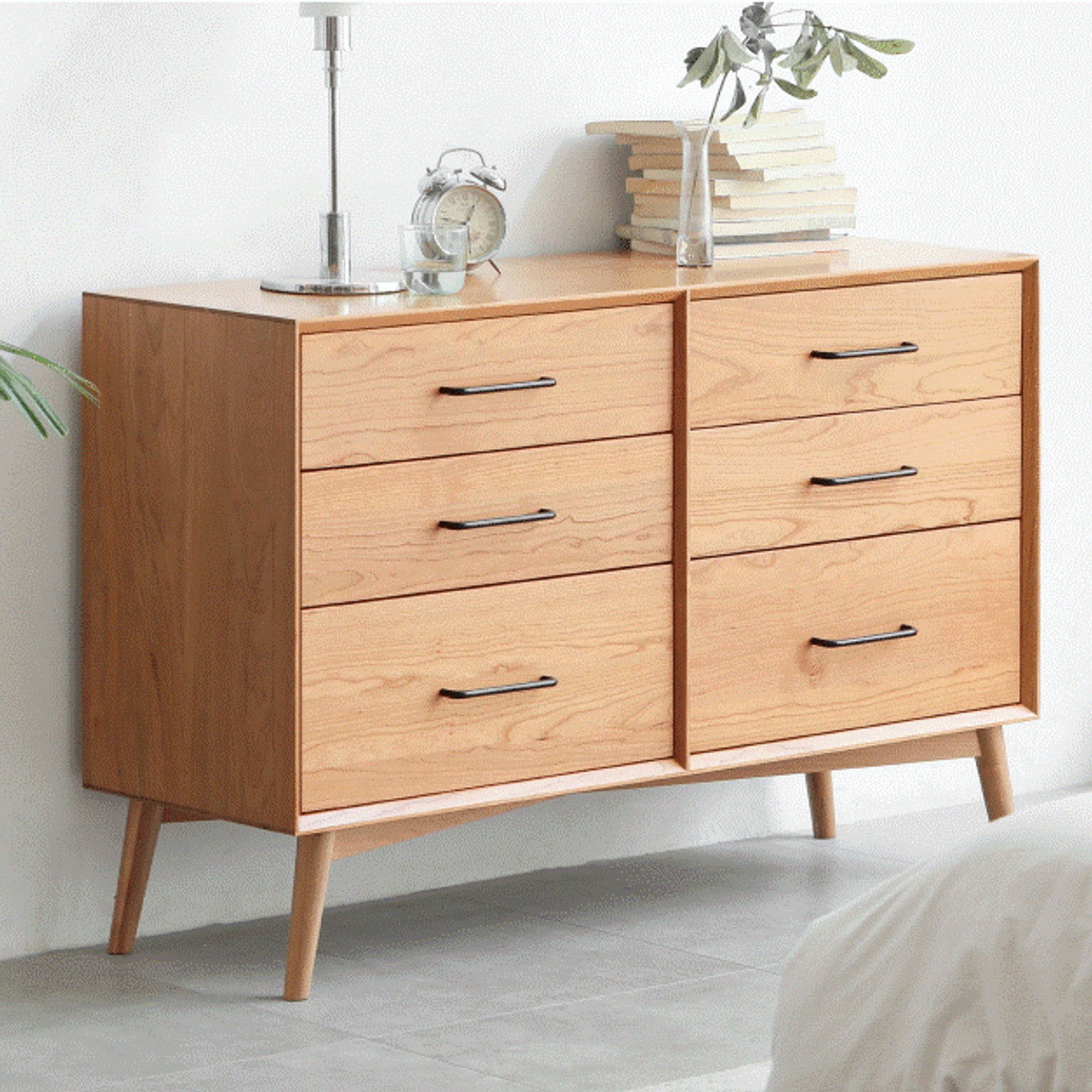 Prunus Solid Cherry 6 Chest of Drawers gallery detail image