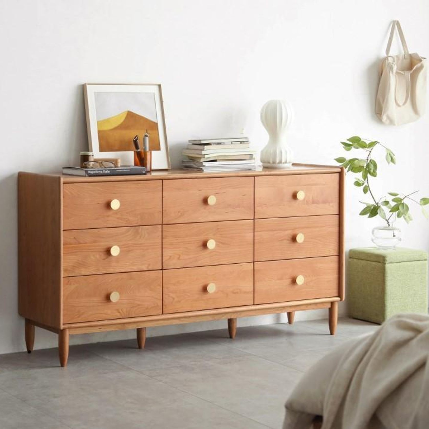 Prunus Solid Cherry Large Chest of Drawers gallery detail image