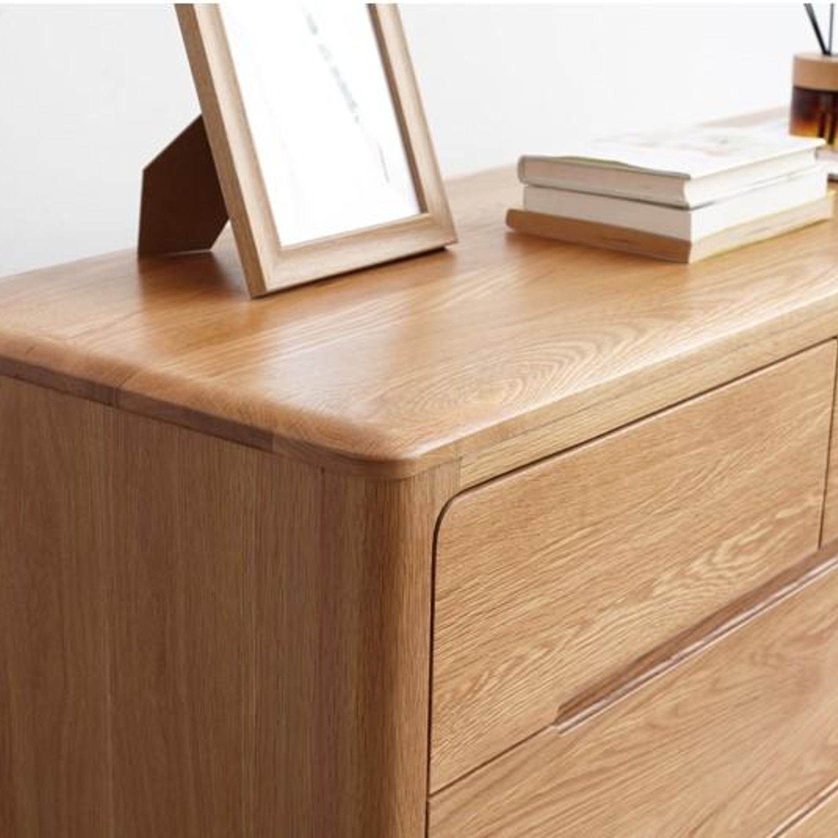 Seattle Natural Solid Oak 3+4 Chest of Drawers gallery detail image