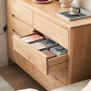 Seattle Natural Solid Oak Chest of 8 Drawers gallery detail image