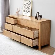 Humbie Natural Solid Oak Chest of 9 Drawers gallery detail image