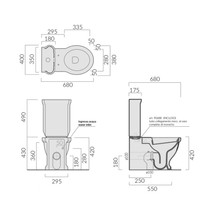 Ethos Close Coupled Back to Wall Toilet Suite gallery detail image
