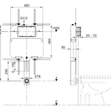 Kinetic Pnuematic Slim In Wall Cisterns and Faceplates gallery detail image