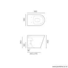 Evo Rimless Floor Mount Toilet Thick Seat gallery detail image
