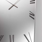 Titanium Rectangle Mirrored Clock gallery detail image