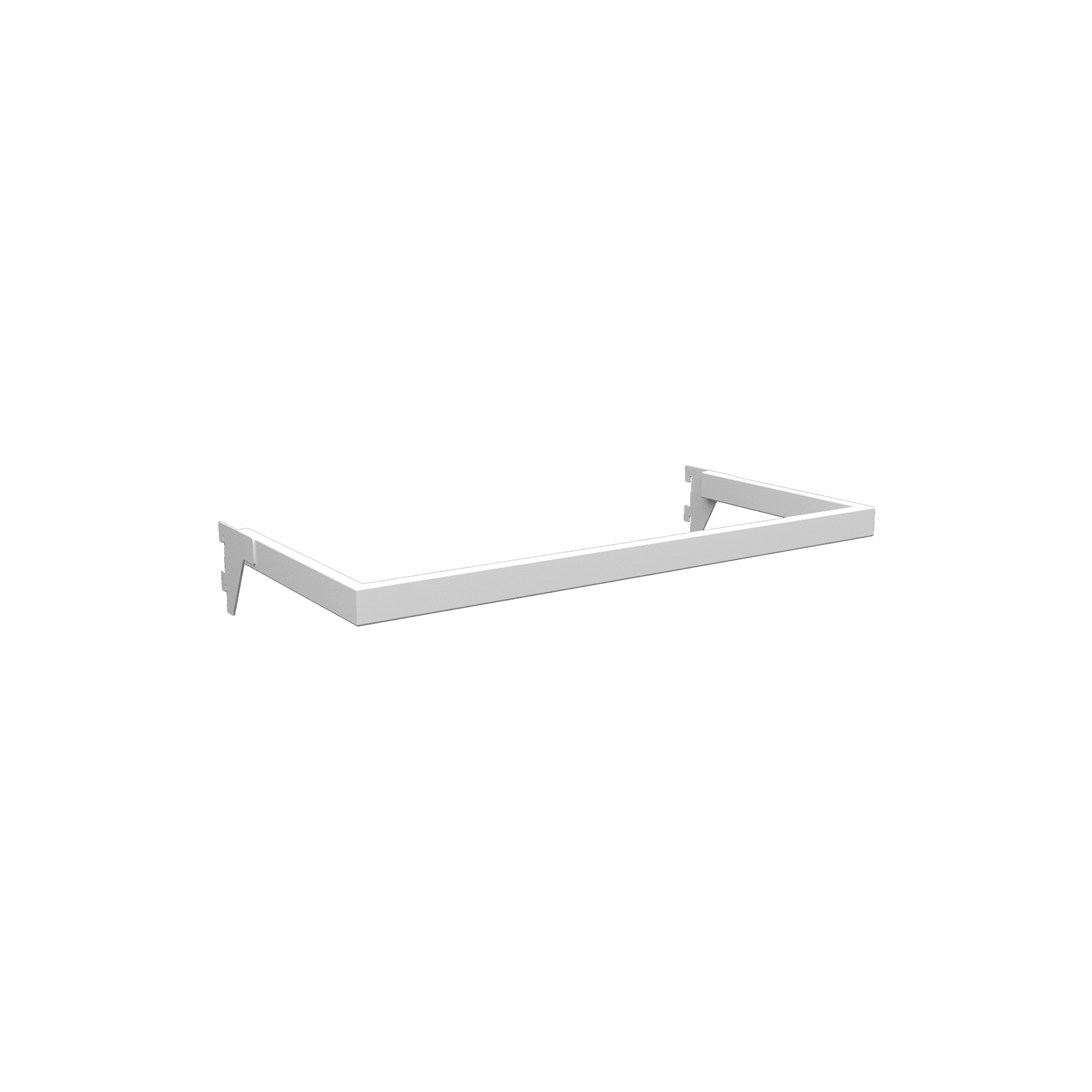 Flexiwall 50 Side Hang Rail 600mm White gallery detail image
