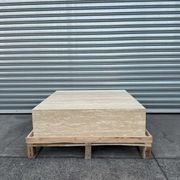 Square Coffee Table-Vein Cut Travertine | Natural Stone Co. gallery detail image