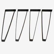 Black 410mm Modern Hairpin Table Legs (Set of 4) gallery detail image