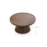 Adan Round Tray Coffee Table | Walnut gallery detail image