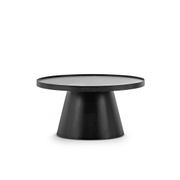 Adan Round Tray Coffee Table | Black Oak gallery detail image