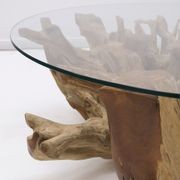 Crusoe Round Teak Root Coffee Table gallery detail image