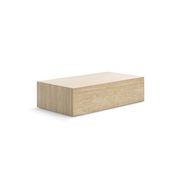 Cubie Large Plinth Coffee Table | Cream Travertine gallery detail image