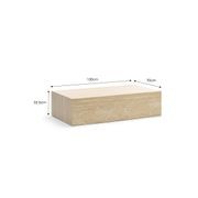 Cubie Large Plinth Coffee Table | Cream Travertine gallery detail image