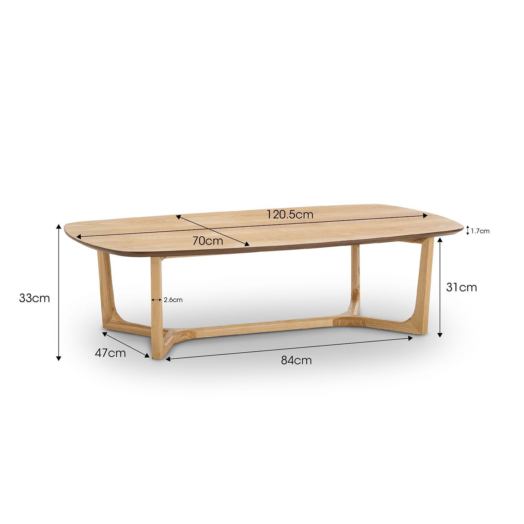 Span Ashwood Oval Coffee Table | Natural Oak gallery detail image