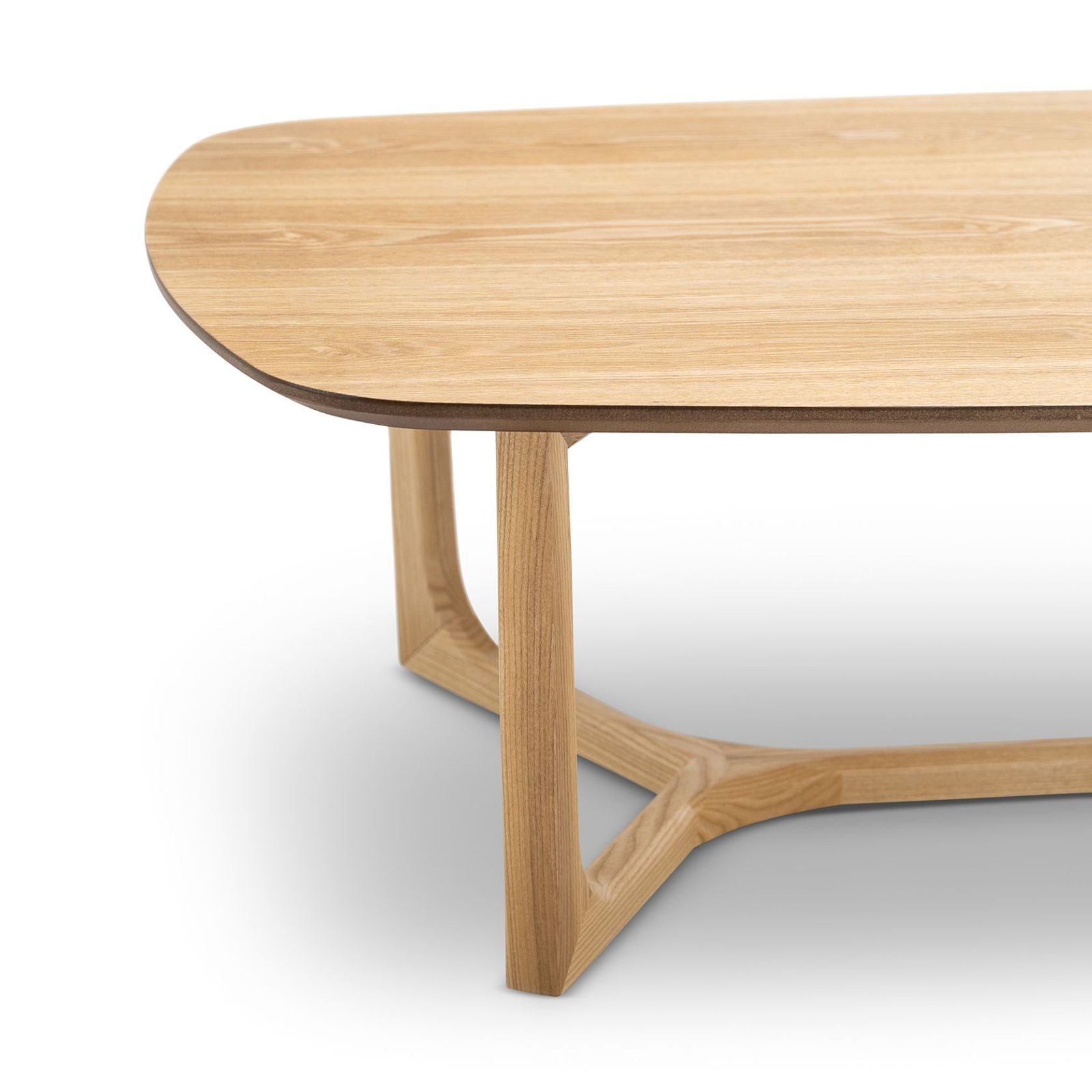 Span Ashwood Oval Coffee Table | Natural Oak gallery detail image