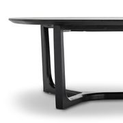 Span Ashwood Oval Coffee Table | Black gallery detail image