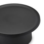 Palemo Round Pedestal Tray Coffee Table | Matte Black gallery detail image