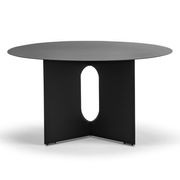 Kiyo Round Steel Coffee Table | Matte Black gallery detail image