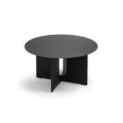 Kiyo Round Steel Coffee Table | Matte Black gallery detail image