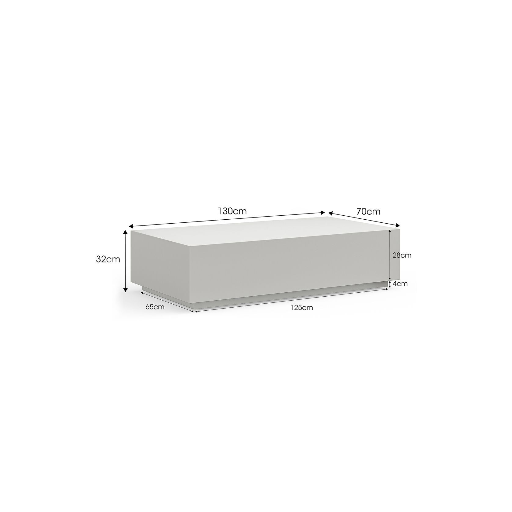 Plade Concrete Coffee Table| Indoor & Outdoor | Grey gallery detail image