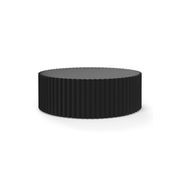 Kaei 90cm Round Fluted Coffee Table | Black gallery detail image