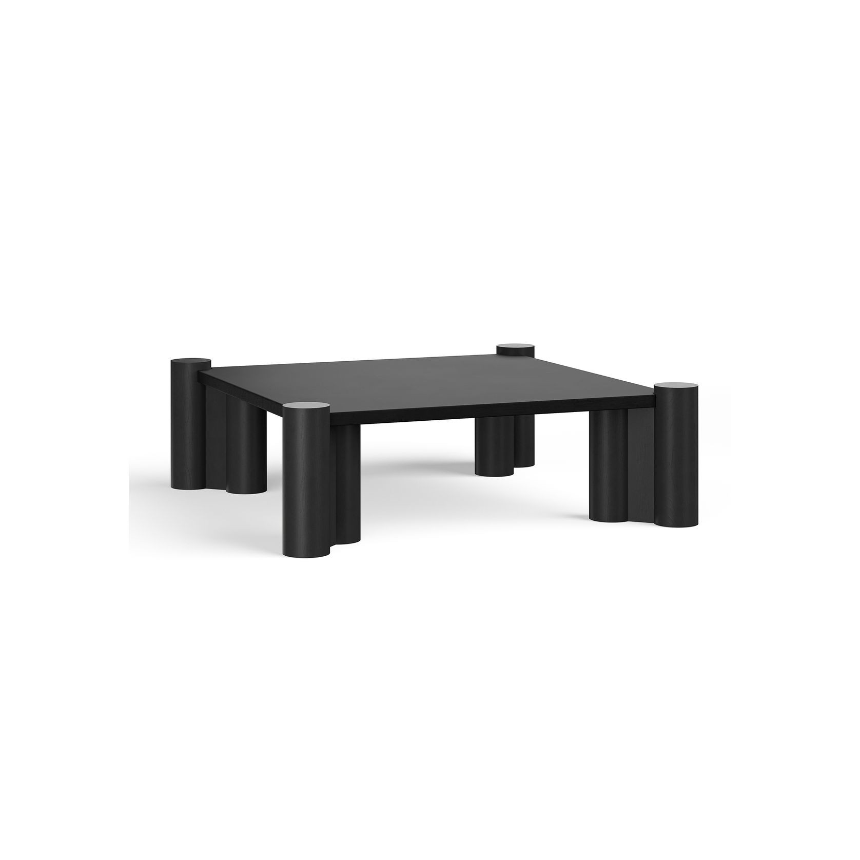 Hart Square Concrete Coffee Table | Black gallery detail image