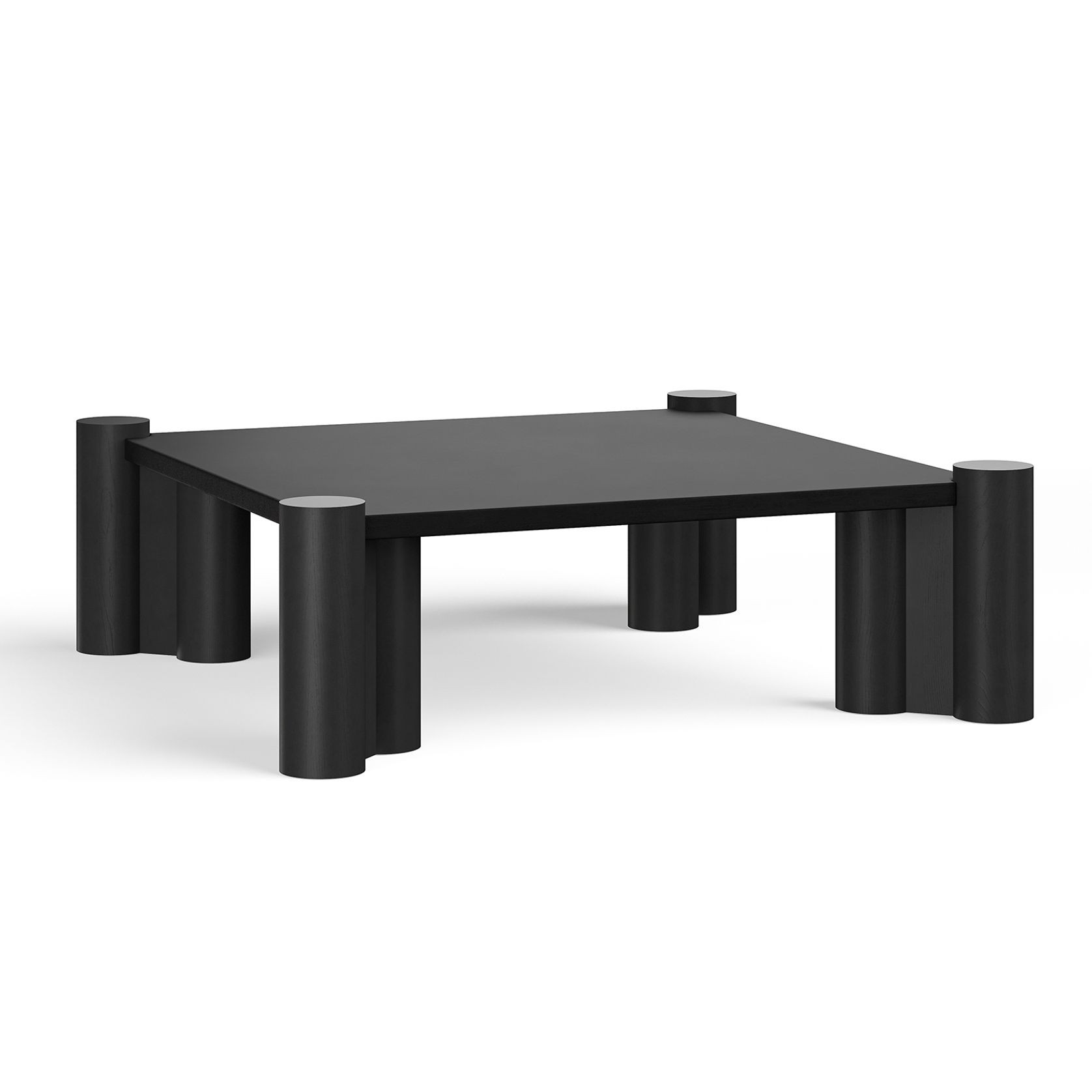 Hart Square Concrete Coffee Table | Black gallery detail image