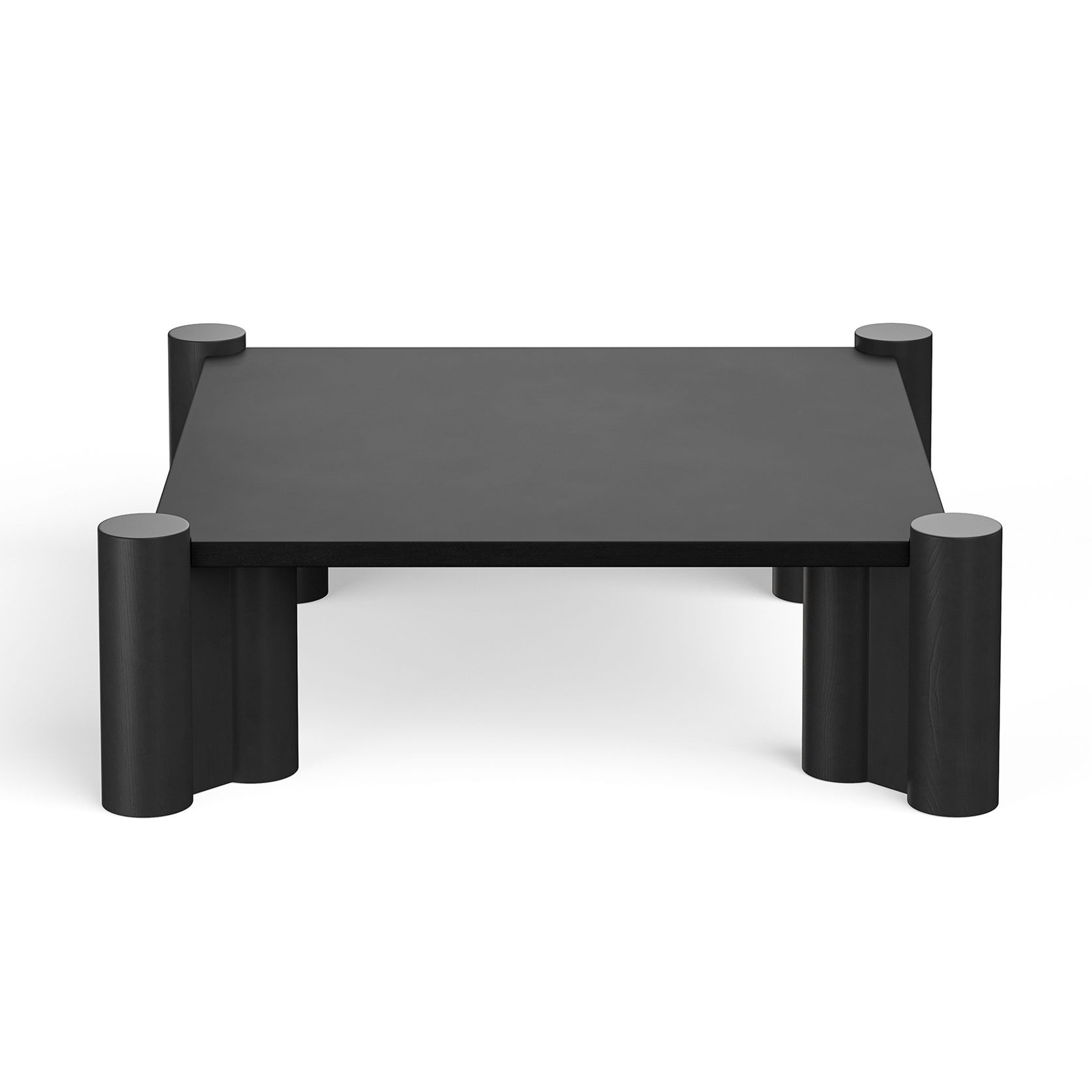 Hart Square Concrete Coffee Table | Black gallery detail image