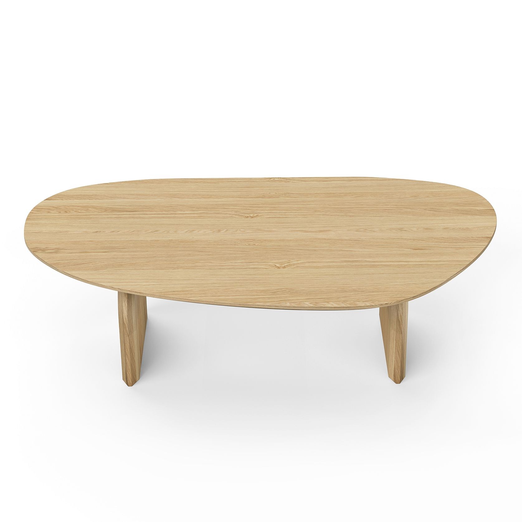 Arco 130cm Oval Oak Coffee Table | Natural gallery detail image