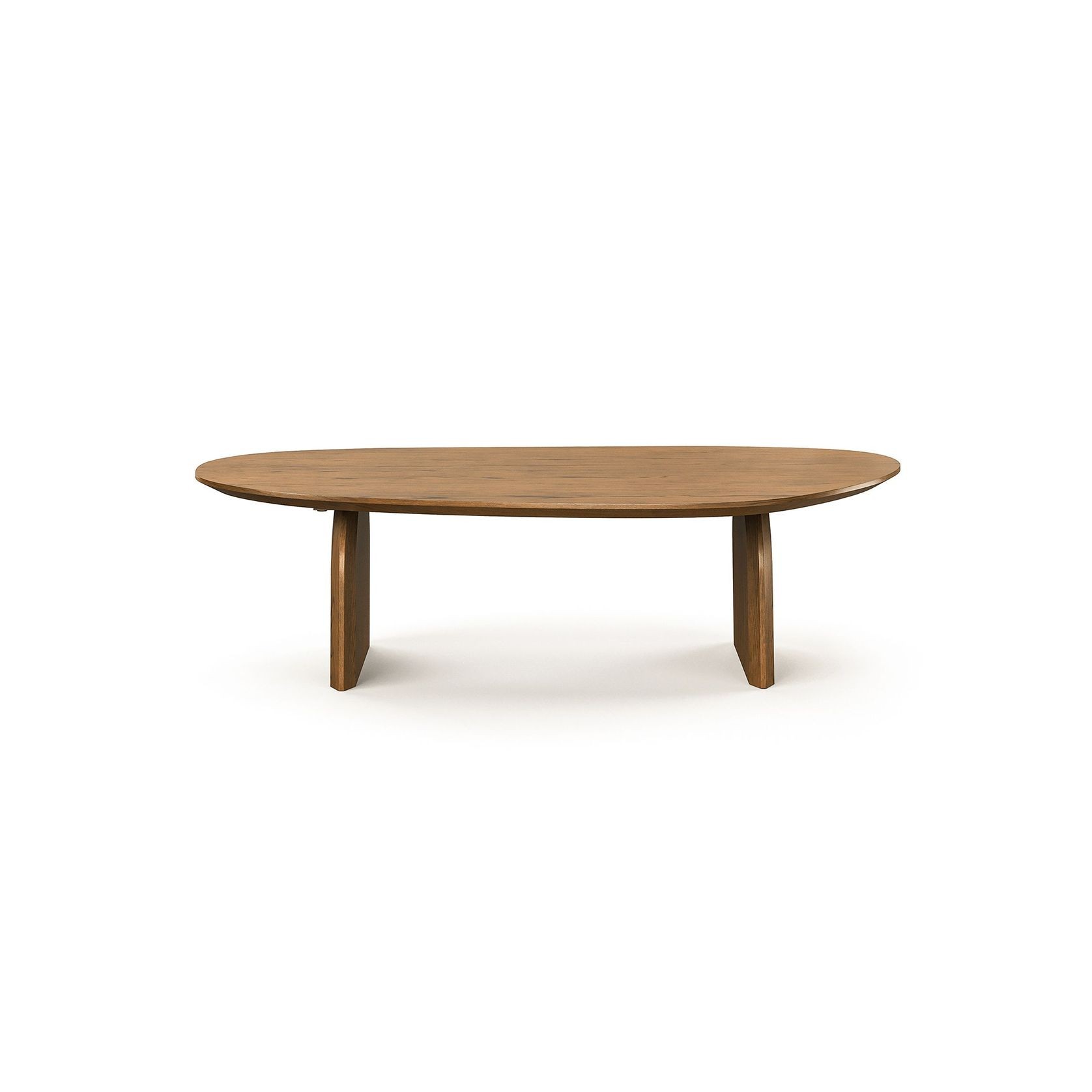 Arco 130cm Oval Coffee Table | Brown Oak gallery detail image