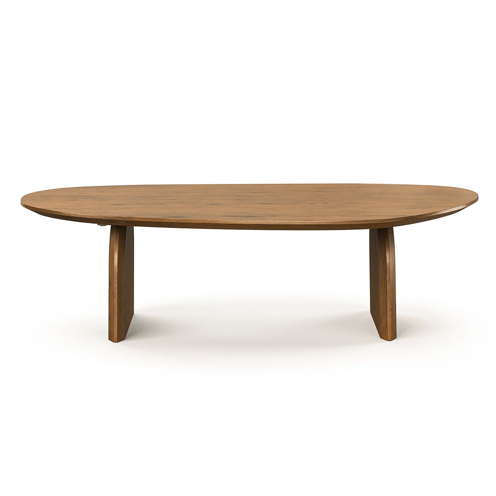 Arco 130cm Oval Coffee Table | Brown Oak gallery detail image