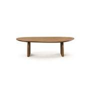 Arco 130cm Oval Coffee Table | Brown Oak gallery detail image