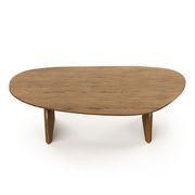 Arco 130cm Oval Coffee Table | Brown Oak gallery detail image