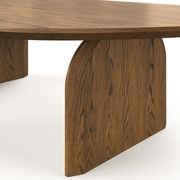 Arco 130cm Oval Coffee Table | Brown Oak gallery detail image