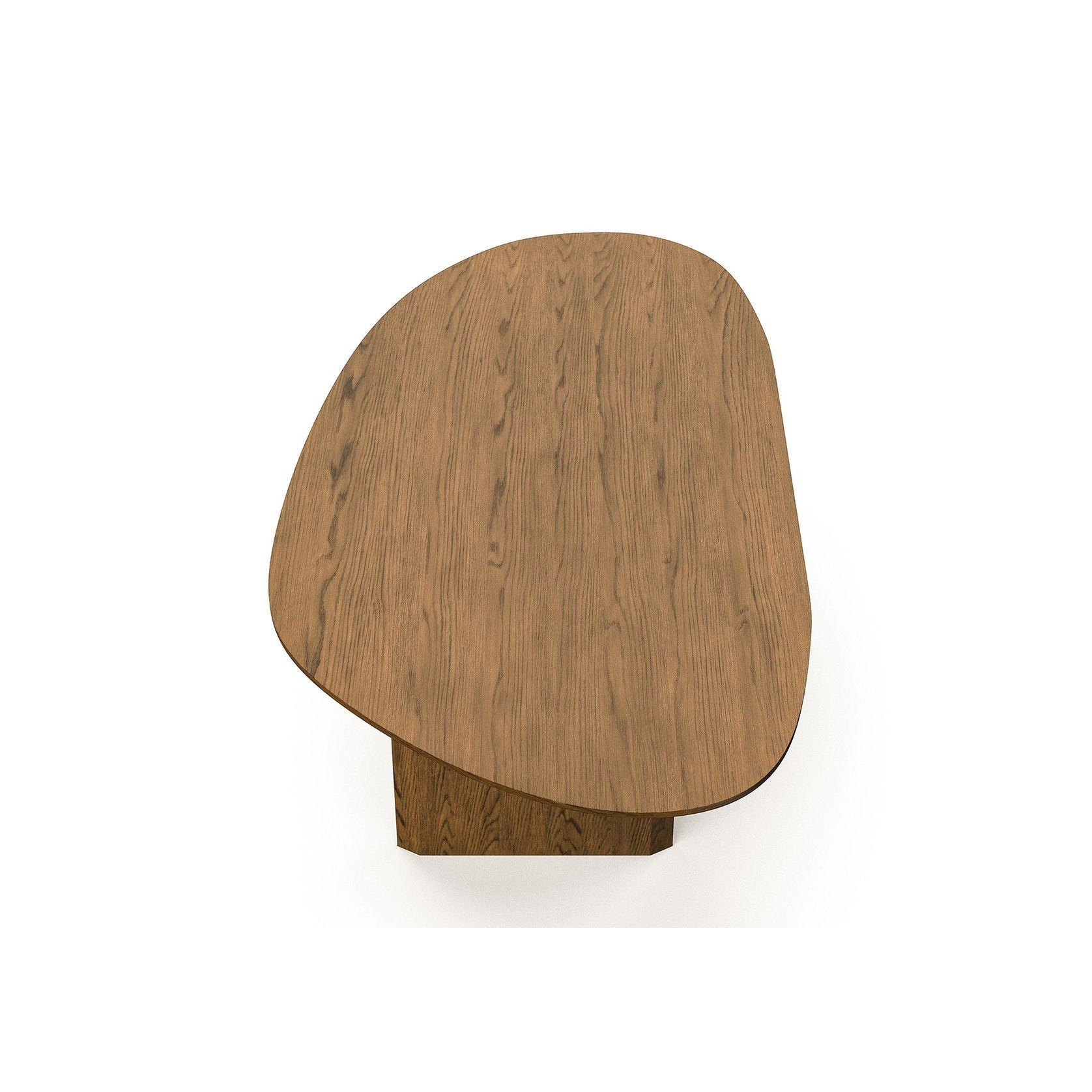 Arco 130cm Oval Coffee Table | Brown Oak gallery detail image