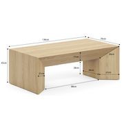 Edje 130cm Oak Coffee Table | Natural gallery detail image