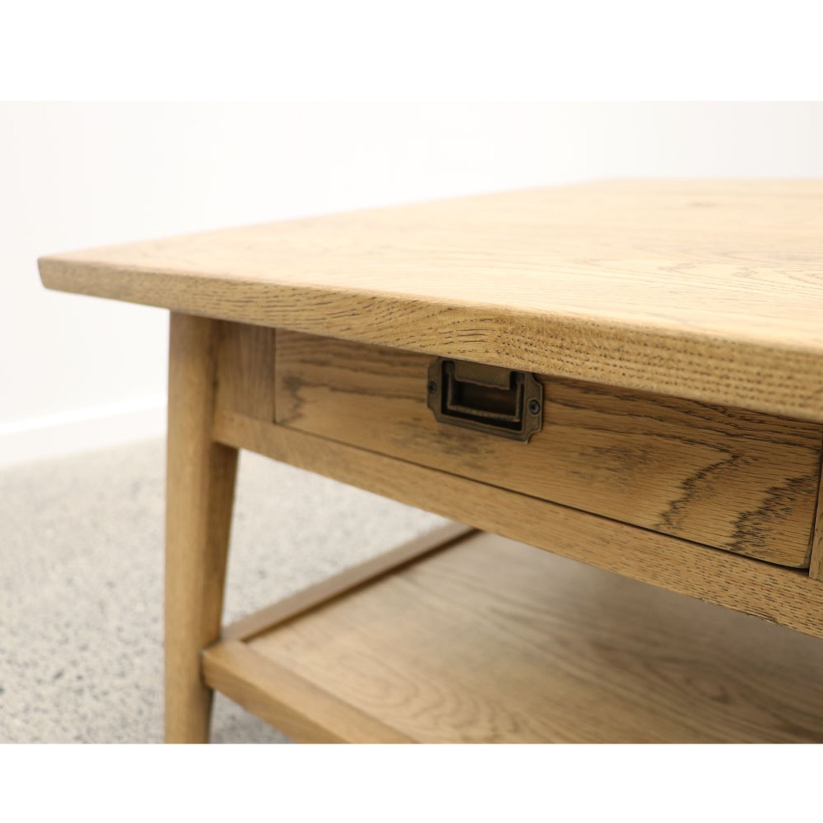 Vaasa Oak Rectangle Coffee Table - 2 Drawer gallery detail image