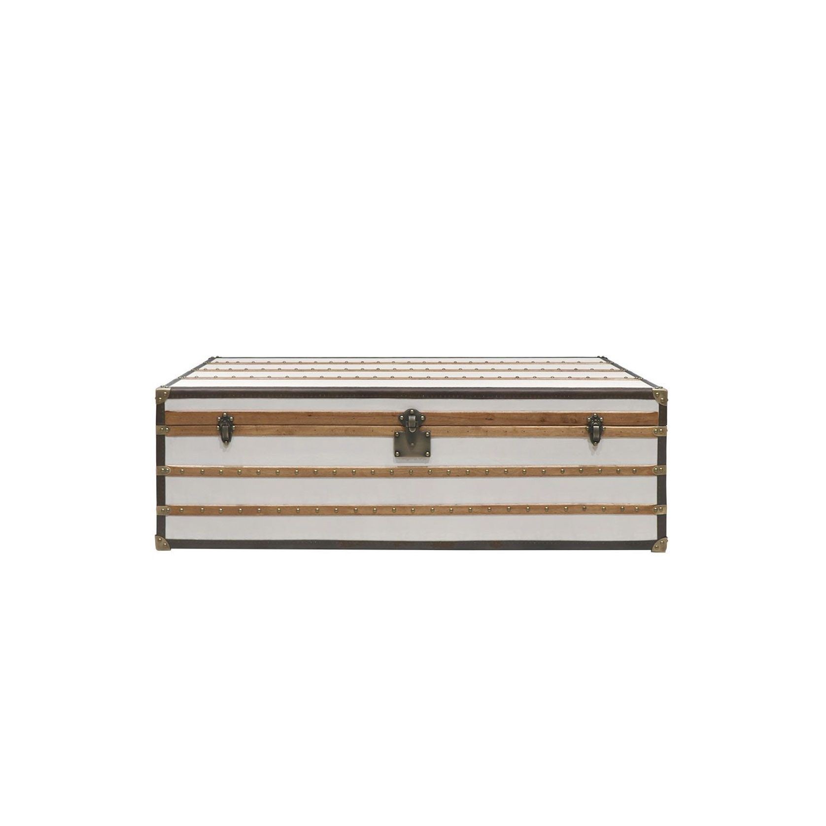 Voyager Trunk Coffee Table Aged White ArchiPro NZ