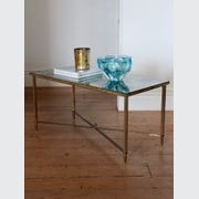 Bronze & Brass Coffee Table Maison Jansen Style gallery detail image