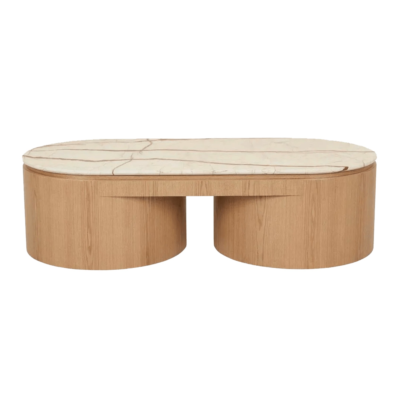 Pluto Oval Marble Coffee Table gallery detail image