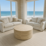 Rounded Coffee Table - Travertine | Natural Stone Co. gallery detail image